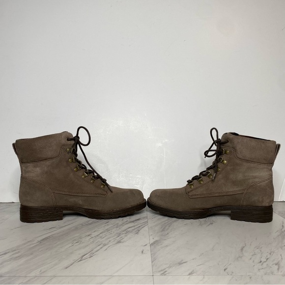 New! Born Codi Gray Suede Lace Up Boot 8 1/2 M - Picture 5 of 14